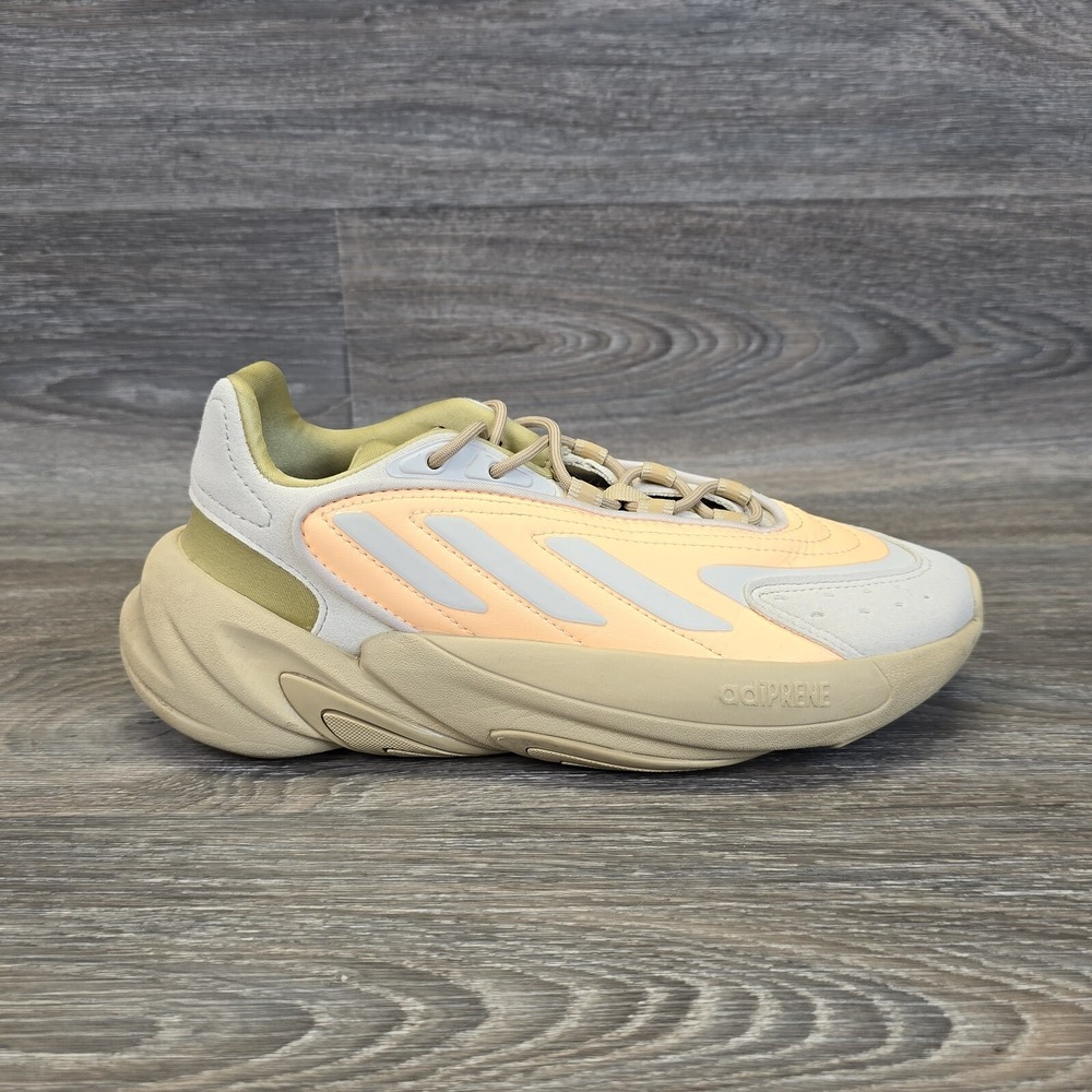 Adidas Originals Ozelia J Sneakers Mens 4 Beige Orange Retro Runner Training‎